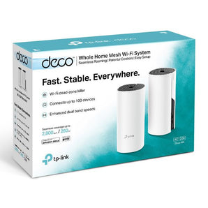 TP-Link Deco-M4 AC1200 Whole -Home Mesh Wi-Fi System - 2 Pack
