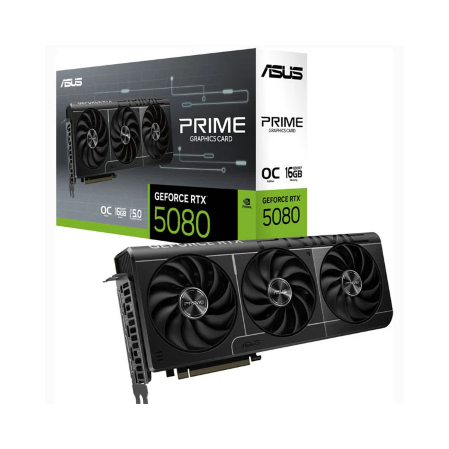 ASUS GeForce RTX 5080 PRIME 16GB OC GDDR7 Graphics Card – Computer