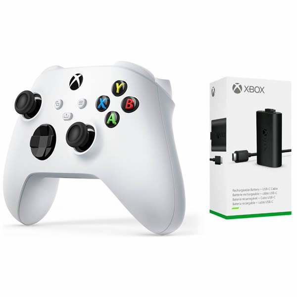 Microsoft Xbox Series Wireless Controller White with Play Charge