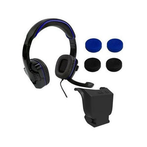SPARKFOX PlayStation 4 Headset|High-Capacity Battery|3m Braided Cable|Thumb Grip Core Gamer Combo