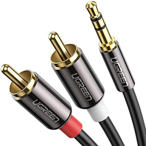 Ugreen - 2m Stereo 3.5mm Male to 2 RCA Male Audio Cable