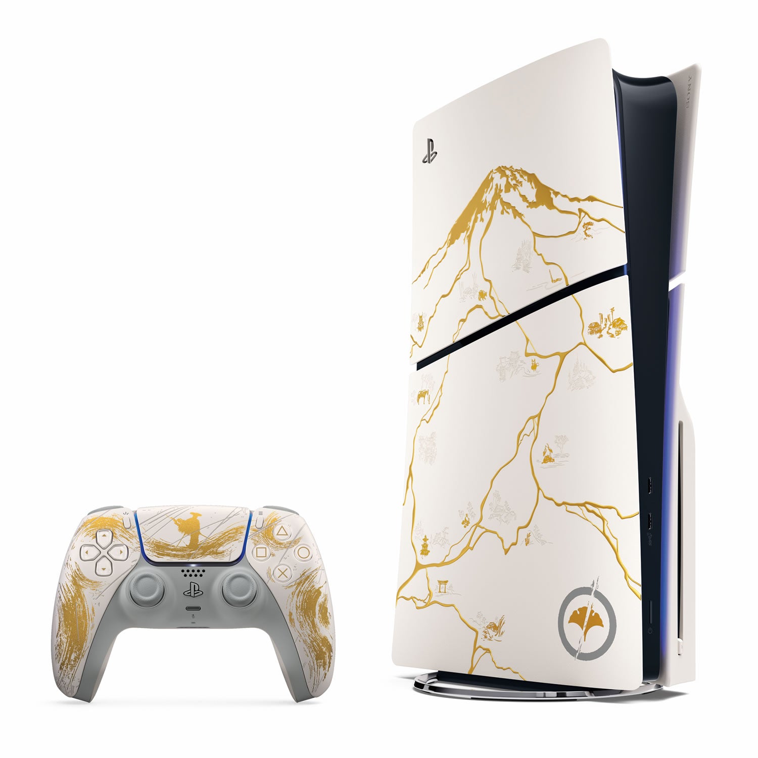 PlayStation 5 Slim Console Disk Version Ghost of Yotei Limited Edition Bundle