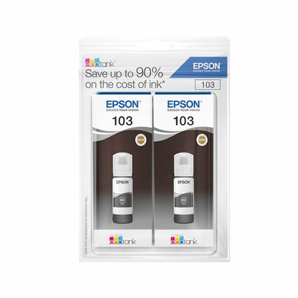 Epson 103 Twin Pack - Black (65ml x 2 Ink Bottle)