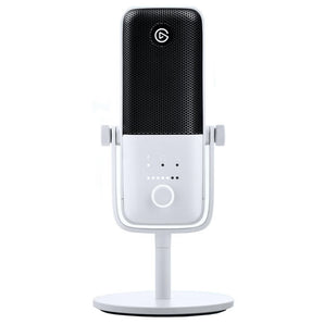 Elgato Wave:3W Premium USB Condenser Microphone and Digital Mixing Solution, Anti-Clipping Technology, Capa- citive Mute, Streaming and Podcasting - White