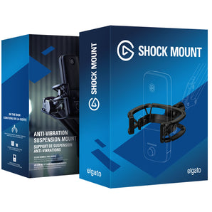 Elgato Wave Shock Mount Maximum isolation from vibration noise, steel chassis with reinforced elastic suspension, custom  built for Elgato Wave microphones