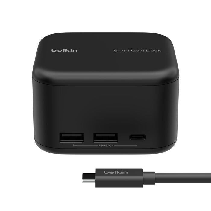 Belkin - USB-C 6-in-1 Core GaN Dock 130 Watt
