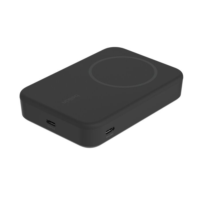 Belkin - BoostCharge Qi2 Magnetic 15 Watt Wireless Power Bank 10 000 Mah + Stand - BLACK