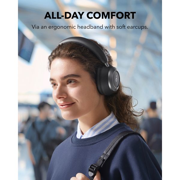 Soundcore Space One Pro Wireless ANC Over-Ear Headphones Jet Black