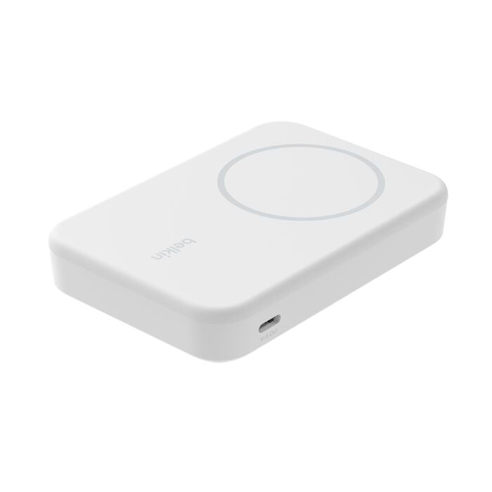 Belkin - BoostCharge Qi2 Magnetic 15 Watt Wireless Power Bank 8000 Mah - WHITE