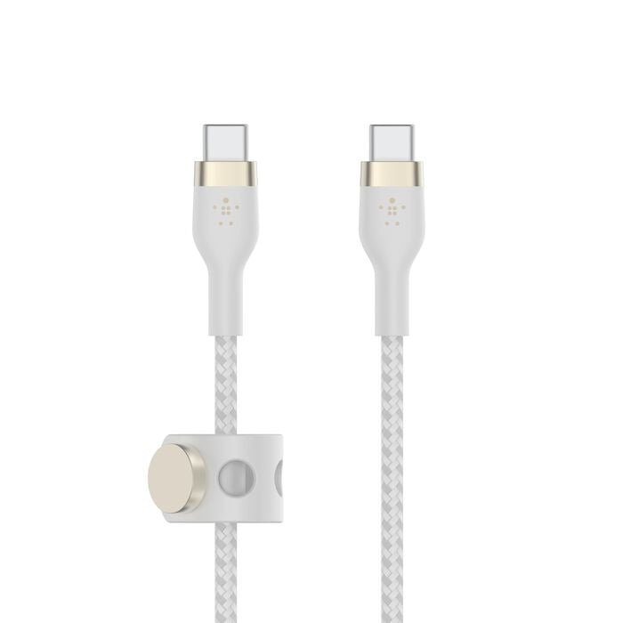 Belkin - BoostCharge Pro Flex USB-C to USB-C Cable 60 Watt 3 Meters - White