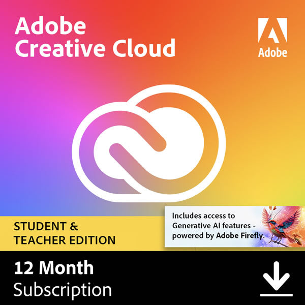 Adobe Creative Cloud Indiv 1Y Sub Student Edition ESD ZA