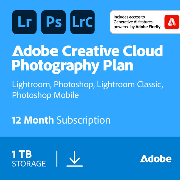 Adobe Creative Cloud Photography plan 1TB 1Y Sub ESD ZA