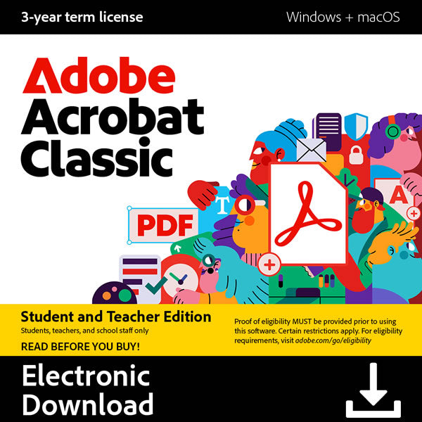 Adobe Acrobat Classic 3Y Student Edition ESD ZA