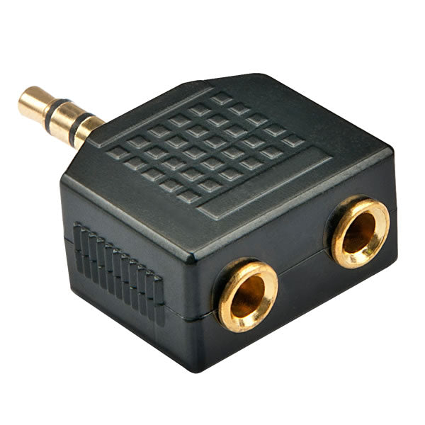 Lindy | Stereo audio adapter | 2x3.5mm jack to 3.5mm jack plug - 35625