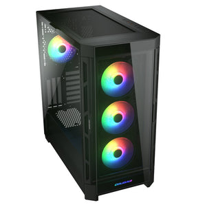 Cougar DuoFace RGB Tempered Glass Left Side Panel - Black