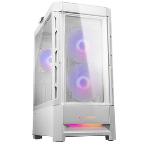 Cougar DuoFace RGB Tempered Glass Left Side Panel - White