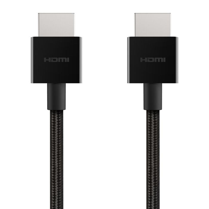 Belkin - Premium Ultra HD HDMI 2.1 Braided Cable 2 Meters - Black