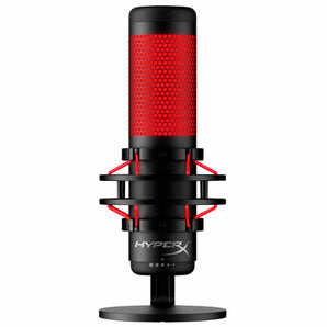 HyperX Quadcast USB Microphone Red Lighting - Black/Red