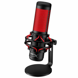 HyperX Quadcast USB Microphone Red Lighting - Black/Red