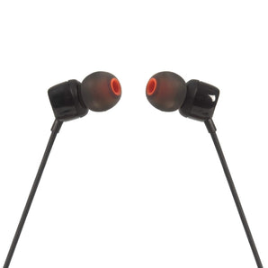 JBL IN-EAR Headphone and Mic Wired Black T110BLK