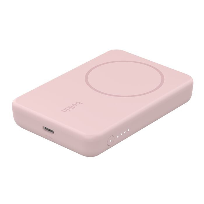 Belkin - Magnetic Wireless PowerBank 5000 Mah - Pink