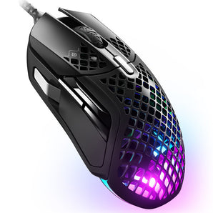 SteelSeries Aerox 5 Wired Wired Ultra Lightweight Super-Fast Mouse with AquaBarrier™ - Black