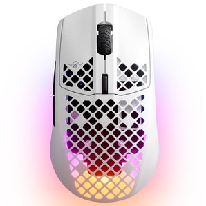 SteelSeries 62608 Aerox 3 (2022) Snow Wireless Ultra Lightweight Super-Fast Mouse with AquaBarrier™ - Snow