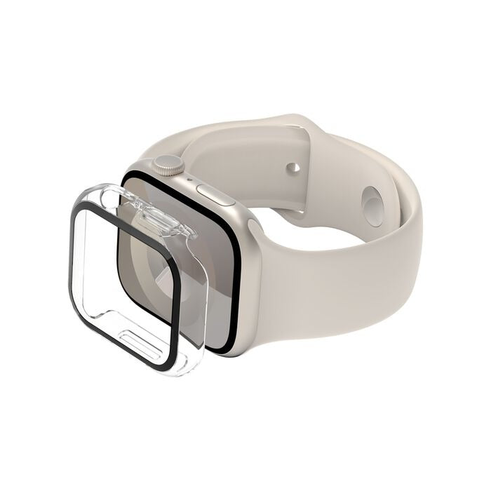 Belkin - Full 360 Anti-Microbial Screen Protector - Apple Watch 41mm - BLACK