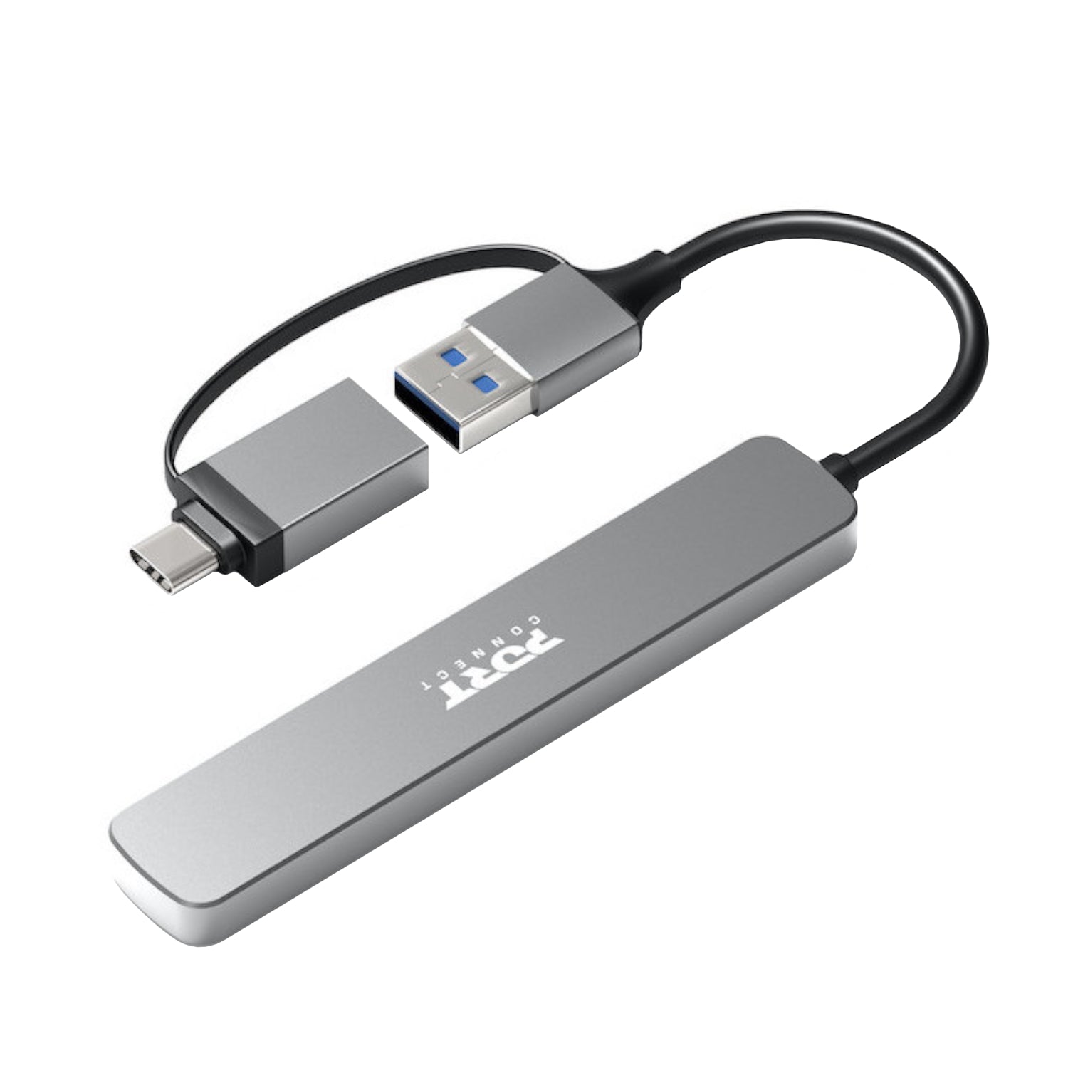 Port Connect USB Type-C to 4-port USB-A 3.0 Hub – Computer Mania