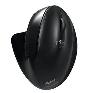 Port Connect Wireless Rechargeable Ergonoc Mouse Bluetooth – Black