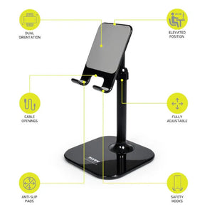 Port Ergonomic Tall Smartphone Stand – Black