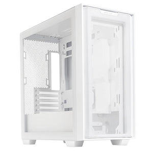 ASUS A21 Gaming Case with Tempered Glass side Panel - White
