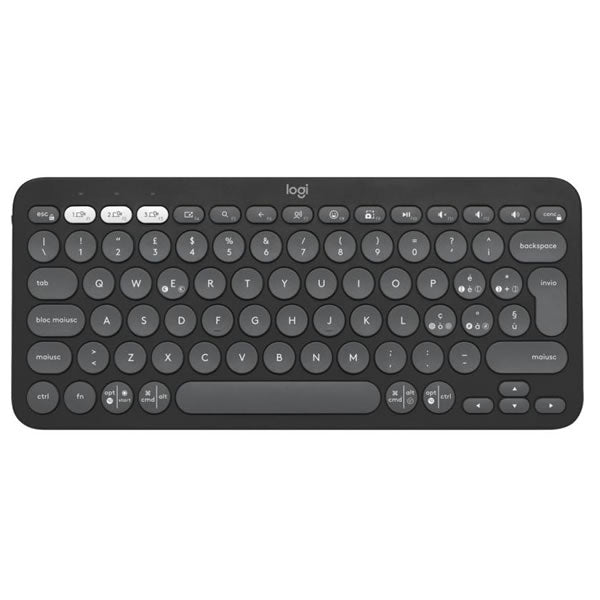 Logitech Pebble Keys 2 K380S BT Keyboard - Graphite