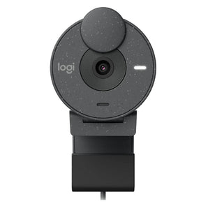 Logitech BRIO 300 1080P Webcam with Auto Light Correction - Graphite