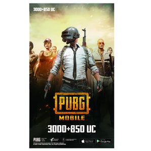 PUBG Mobile Unknown Cash - 3000 + 850 UC