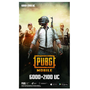 PUBG Mobile Unknown Cash - 6000 + 2100 UC