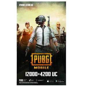 PUBG Mobile Unknown Cash - 12000 + 4200 UC