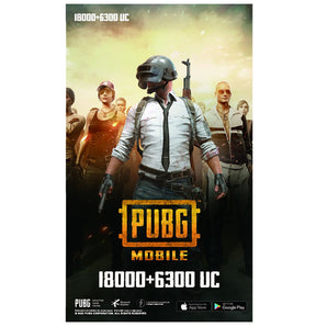 PUBG Mobile Unknown Cash - 18000 + 6300 UC