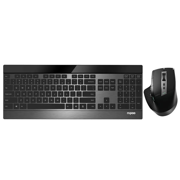 Rapoo 9900M Multimode Ultra Slim Combo - Black