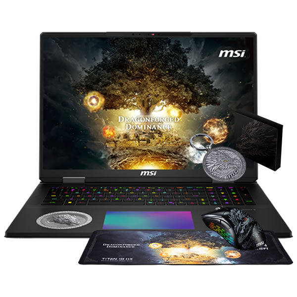 MSI | TITAN 18 HX DRAGON EDITION NORSE MYTH 18 A2XWJG-659ZA | Intel Core Ultra 9 | RTX 5090 24GB | 18" UHD+ | 96GB RAM | 6TB SSD | Windows 11 Pro