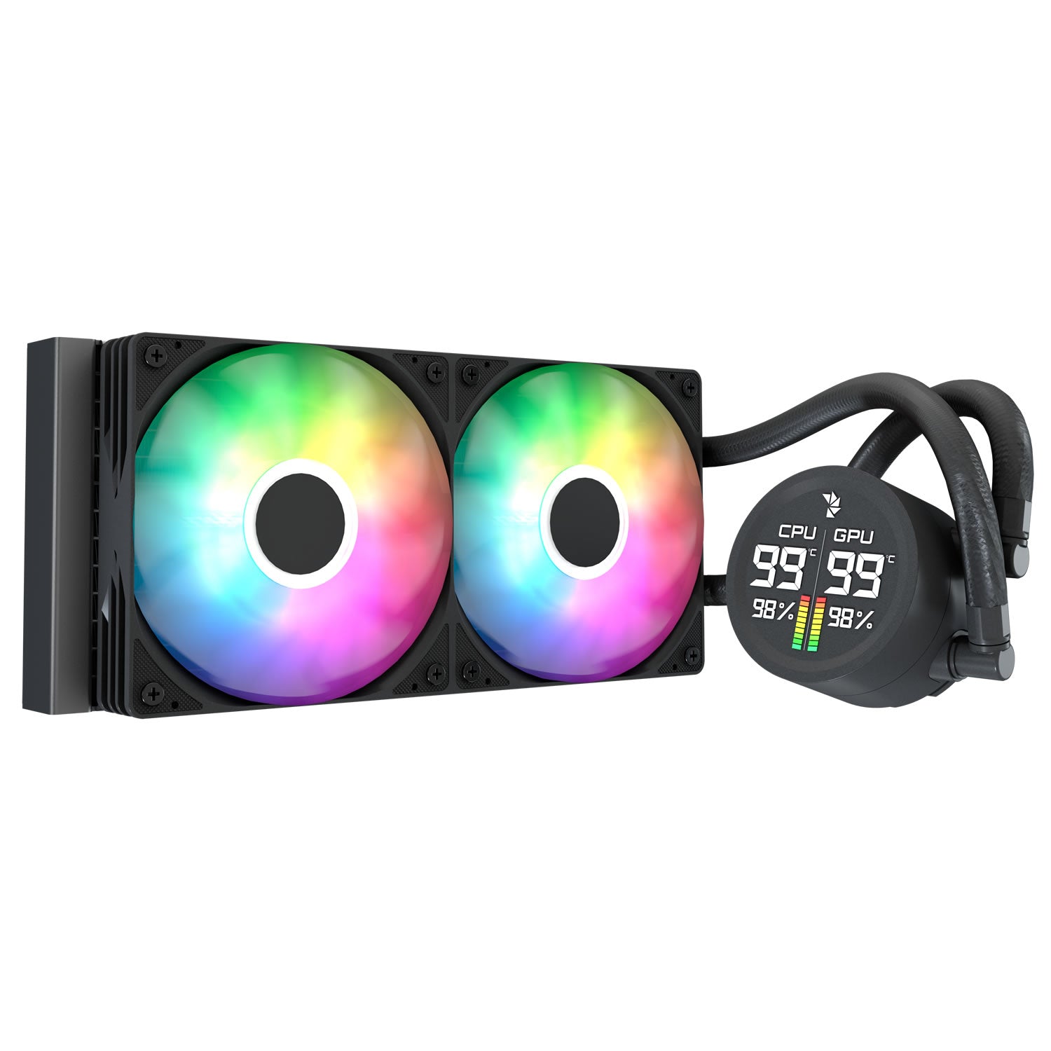 AeroCool Abyss  240mm L Digital Liquid Cooler - Black