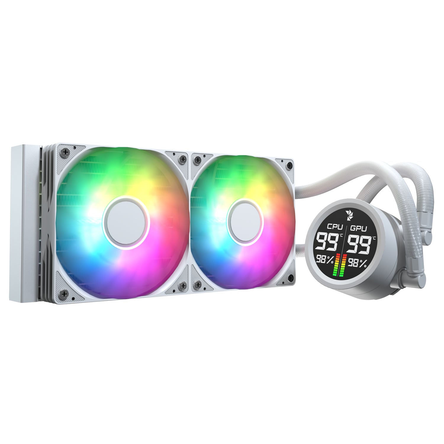AeroCool Abyss  240mm L Digital Liquid Cooler - White