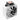 APNX AP1-V ARGB CPU Air Cooler 245W TDP in White - top view showing copper heat pipe tips