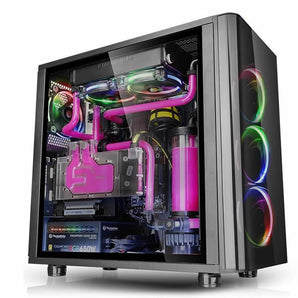 Thermaltake View 31 RGB Mid Tower With Tempered Glass Side Panel - Black