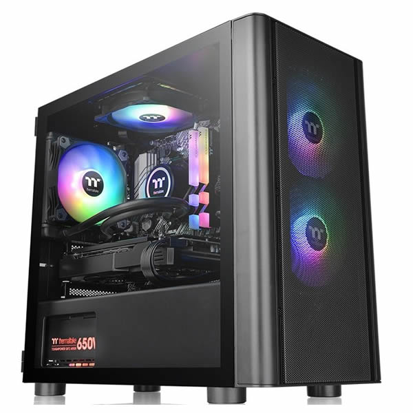 Thermaltake | V150 | Tempered Glass ARGB Breeze Micro Chassis - Black