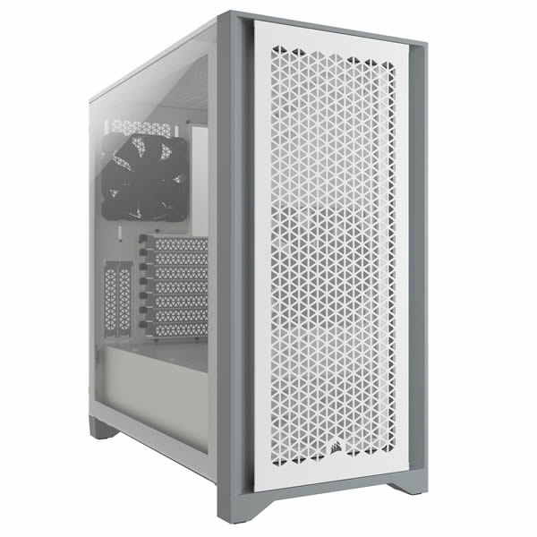 Corsair CC-9011201-WW 4000D Airflow Tempered Glass Mid Tower Gaming Case - White