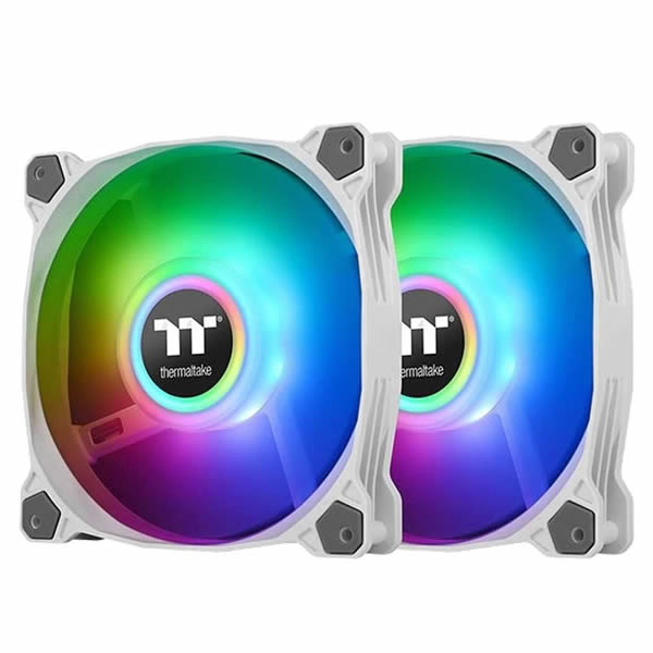 Thermaltake | Pure Duo 12 | ARGB Sync Radiator Fan 2 Pack - White