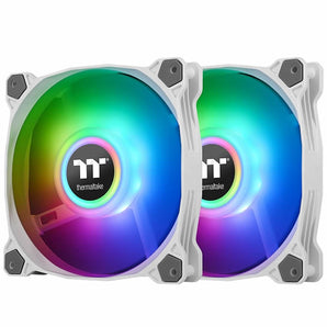 Thermaltake Pure Duo 14 ARGB Sync Radiator Fan 2 Pack - White