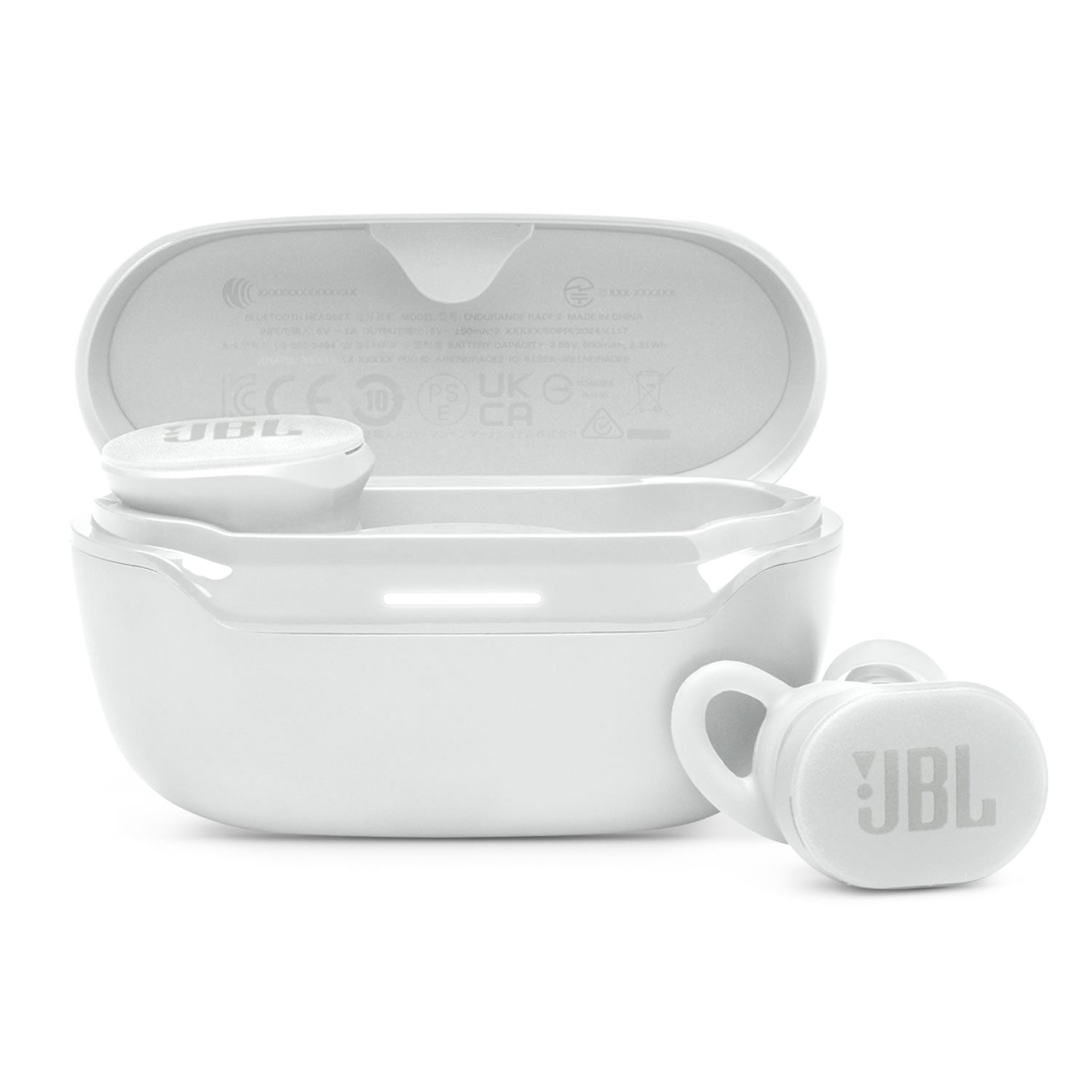 JBL Endurance Race 2 True Wireless Active Sport In-Ear Earbuds with ANC - White