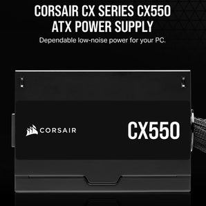 Corsair CX Series™ CX550 – 550 Watt 80 PLUS Bronze ATX Power Supply